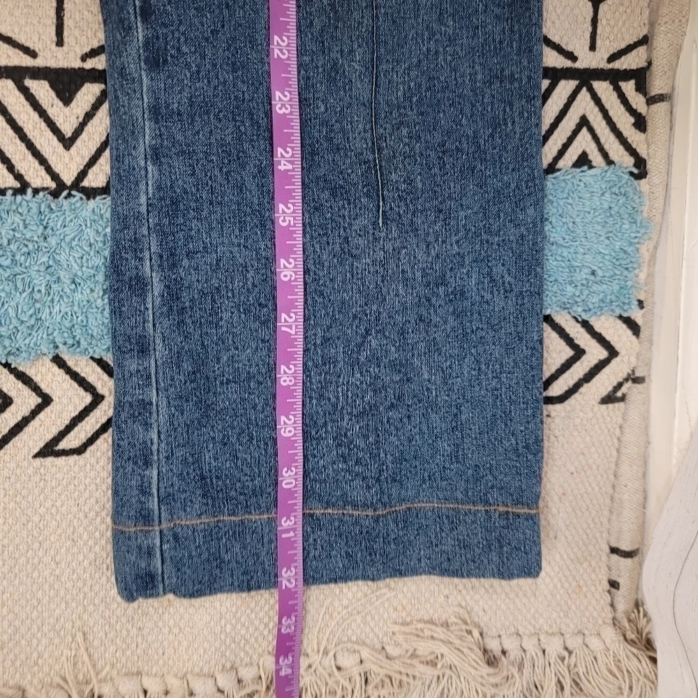 ST. JOHN COLLECTION BY MARIE GRAY VINTAGE WIDE CROP JEANS, SZ 4